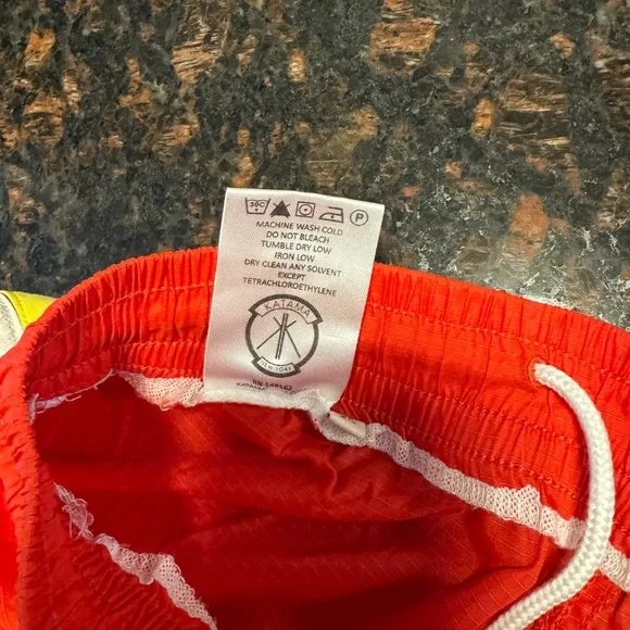 Red swim trunks - no liner inside - Picture 3 of 4